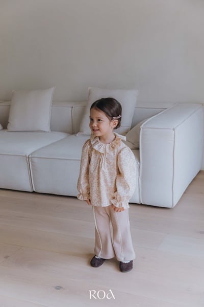 ROA10｜(80cm-120cm) 2色洋氣碎花長袖上衣19