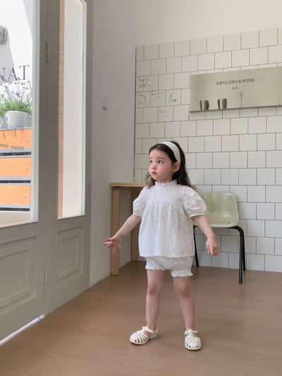 JE40｜(80-120cm) 刺繡小花套裝7