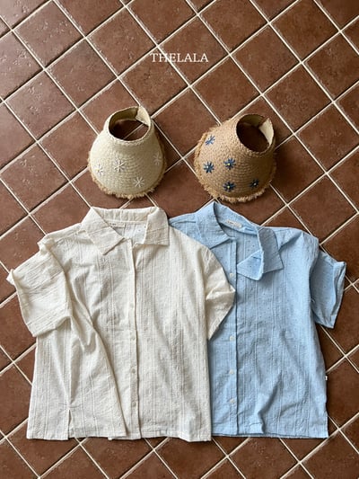 thelala37｜ (70-115-mom) 壓花親子襯衫15