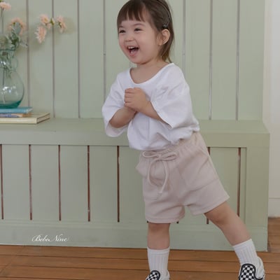 bebe nine23  (65cm-115cm) 3色抽繩口袋褲13