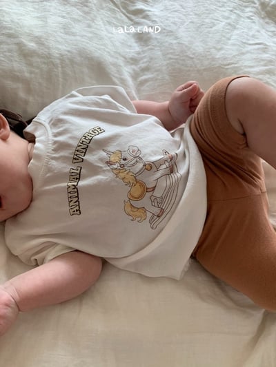 lala land15｜(3m-18m) 2色木馬印花上衣3