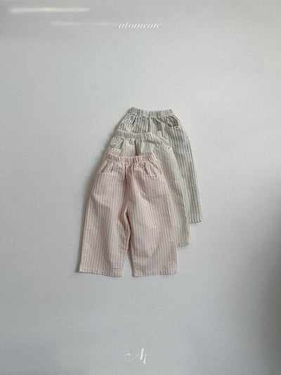 Atomeme01｜(70-110) 線條直筒長褲4