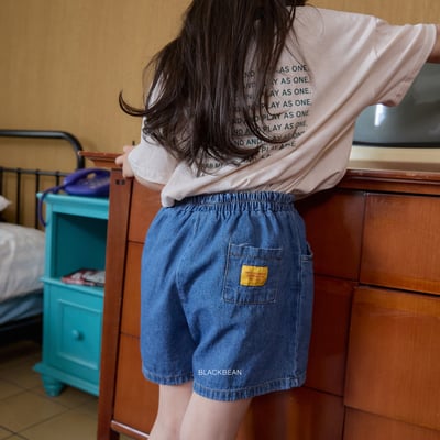 BEAN07｜(65-120cm) 牛仔口袋短褲10