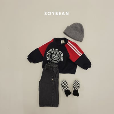 Soybean88｜(75cm-118cm) 按扣牛仔寬褲15