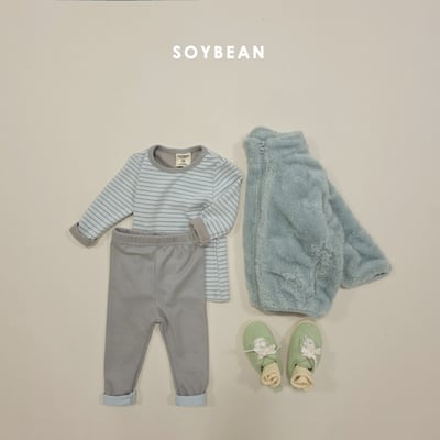 Soybean90｜(75cm-118cm) 條紋家居服套裝8