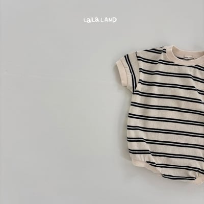 lala land25｜(3m-18m) 2色條紋包屁衣23