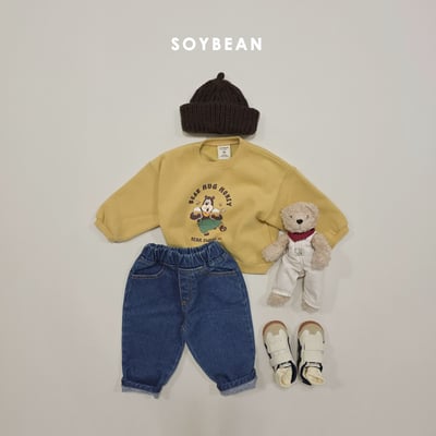 Soybean62｜(75cm-118cm) 蜂蜜小熊印花上衣11