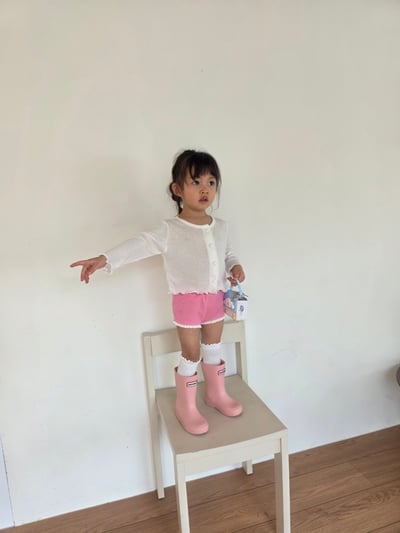 Color03｜(75-115cm) 蕾絲滾邊短褲12