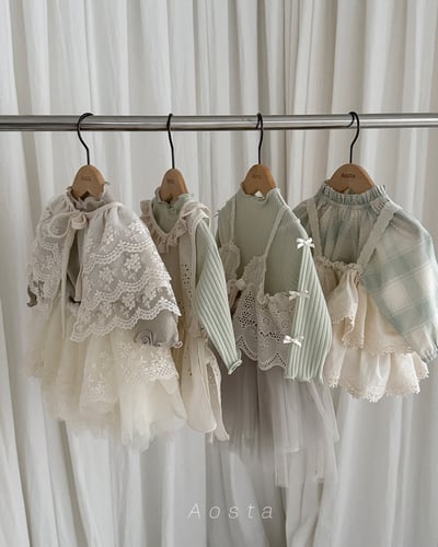 AOSTA16｜(6m-5y) 蕾絲綁帶背心11