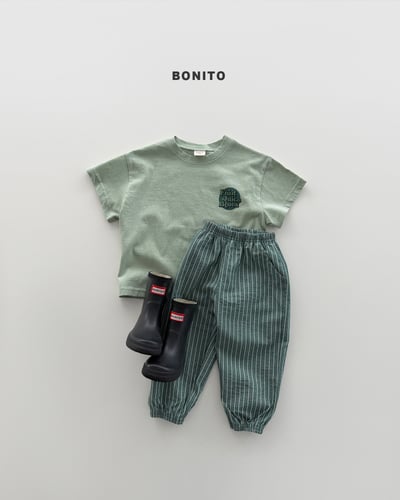 Bonito45｜(75cm-125cm) 4色格紋束腳慢跑褲7