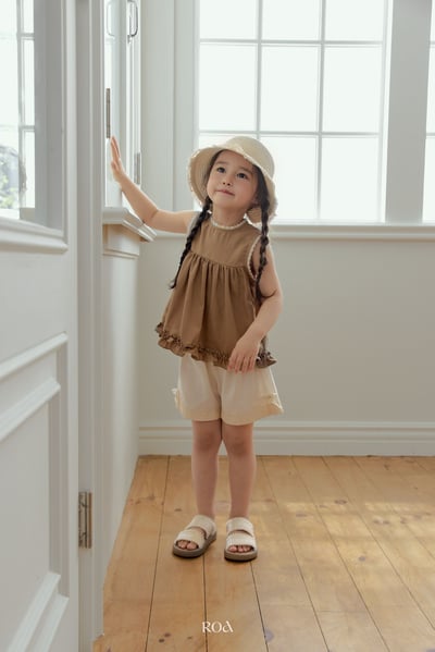 ROA18｜(6m-18m) 2色蕾絲滾邊荷葉擺背心11