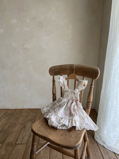 Anne Shirley01｜(3m-22m) 2色荷葉碎花洋裝包屁衣5
