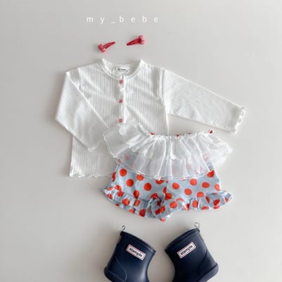 my_bebe32｜(80-120cm) 褶皺捲邊開襟外套8