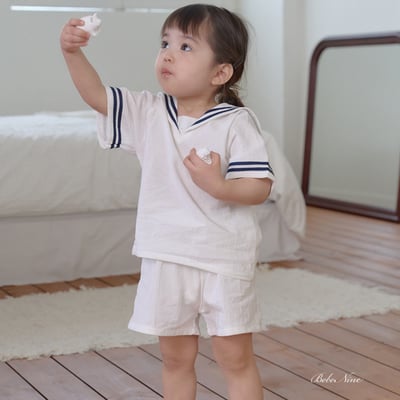 bebe nine36  (65cm-115cm) 3色海軍線條領套裝9