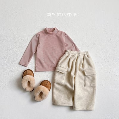 vivid77｜(78cm-125cm) 條紋中領上衣10