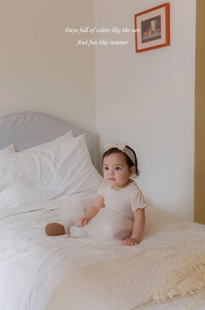 M-KIDS39｜(65-80cm) 捲邊薄紗包屁衣14