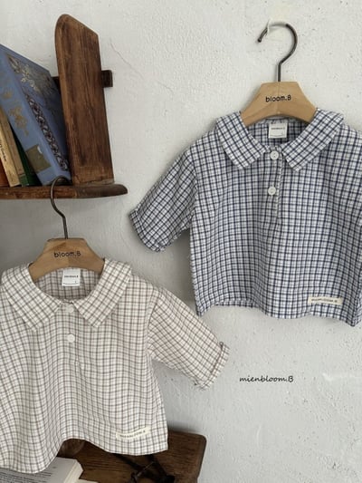 Bloom.b27｜(0m-7y) 經典格紋襯衫2