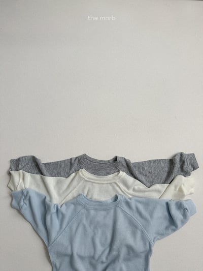 MiniRobe37｜(70-110) 華夫格寬鬆長袖上衣11