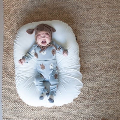 LEMONADE46｜(55cm-85cm) 2色小熊包屁衣長褲含帽子7