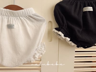 Valubebe 36｜(65-80cm) 壓花蕾絲燈籠褲4