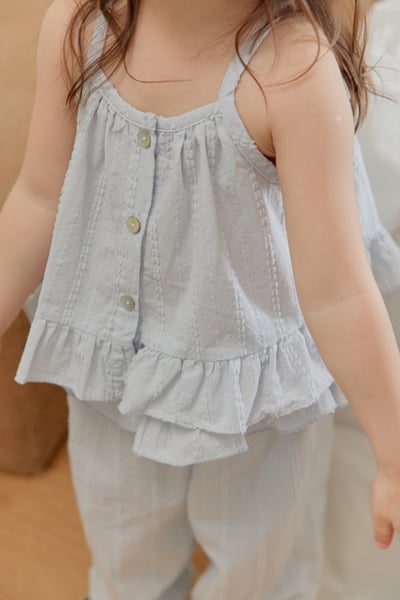 onu26｜(70cm-115cm) 荷葉細肩無袖上衣8