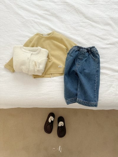 Atomeme32｜(70cm-110cm) 後開衩素面小標上衣9