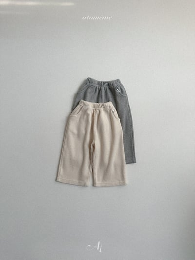 Atomeme38｜(70-110) 華夫格直筒長褲9