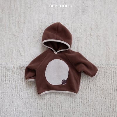 Bebe holic47｜(3m-18m) 印花刷毛連帽上衣13