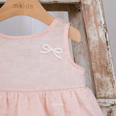 M-KIDS09｜(65-115cm) 珍珠蝴蝶結氣球洋裝16