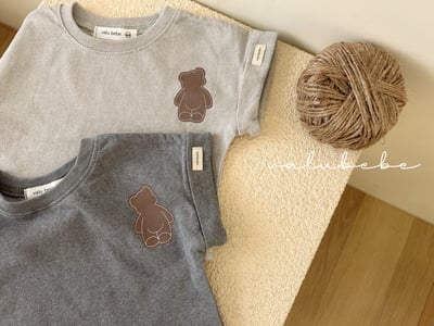 Valubebe 65｜(65-90cm) 小熊捲袖上衣5
