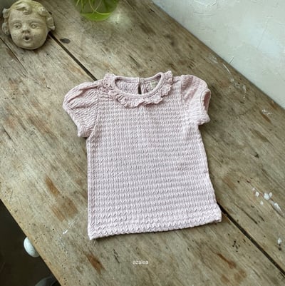 Azalea05｜(85-118cm) 壓紋荷葉邊上衣3