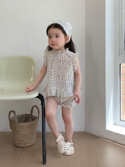 JE47｜(73-100cm) 無袖碎花套裝4