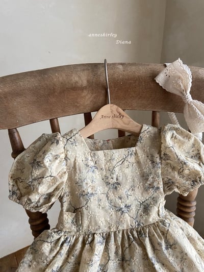 Anne Shirley29｜(3m-18m) 3色古典玫瑰花卉洋裝包屁7