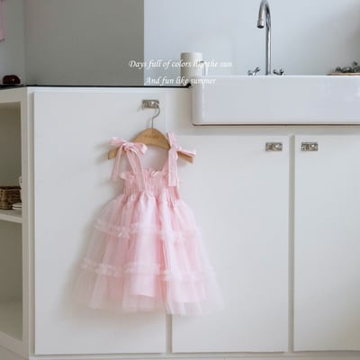 M-KIDS07｜(65-115cm) 浪漫綁帶洋裝3