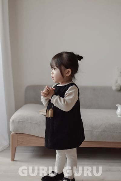 GURU GURU24｜(6m-24m) 2色燈芯絨口袋背心佯裝9