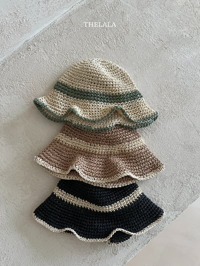 thelala07｜ (free) 夏季麻花波浪邊帽7