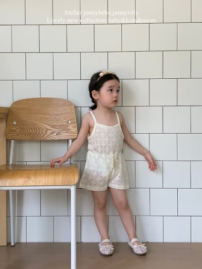 JE15｜(80-120cm) 透氣細肩連身衣10