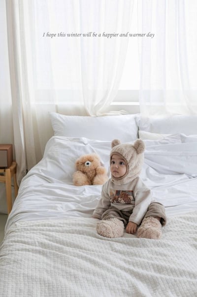 M-KIDS40｜(65-115cm) 2色美國小熊印花休閒上衣16