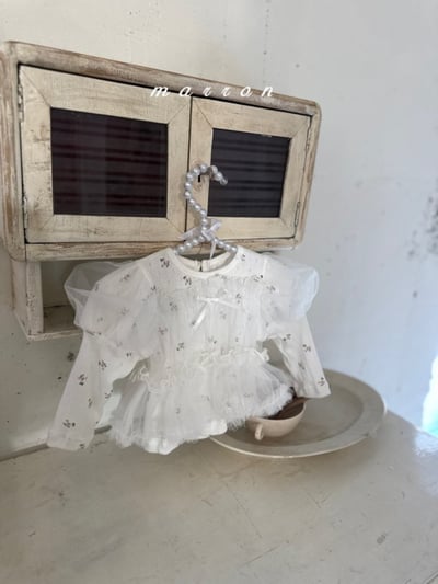 Marron50｜(1y-6y) 印花薄紗背心上衣10