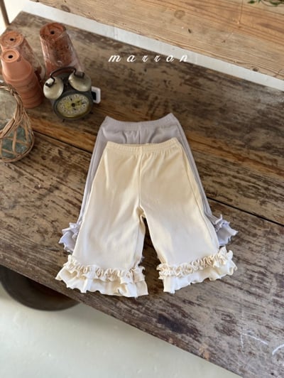 Marron10｜(1y-6y) 層次荷葉滾邊套裝13