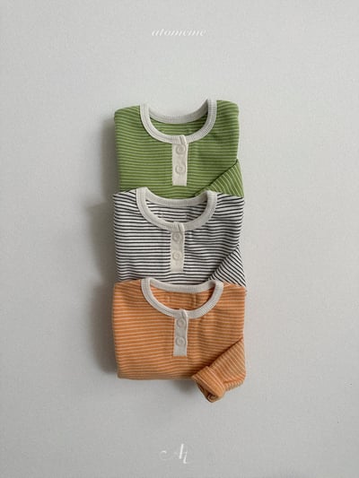 Atomeme20｜(70-110) 亨利領條紋上衣9