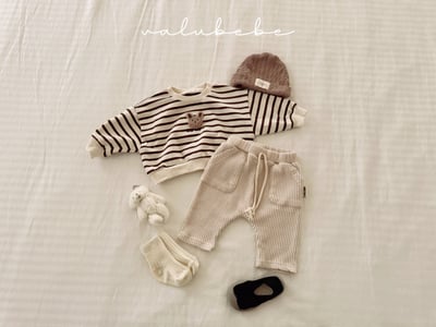 Valubebe13｜(65-80) 華夫格口袋長褲5