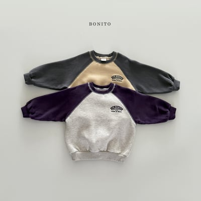 Bonito54｜(75cm-125cm) 撞色休閒上衣1