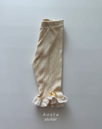 AOSTA39｜(6m-5y) 3款山茶花蕾絲邊褲5