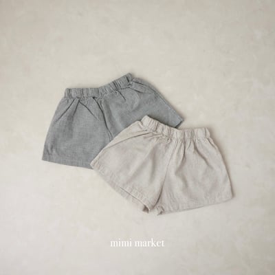 mimi market09 (75-90cm)  格子簡約短褲3