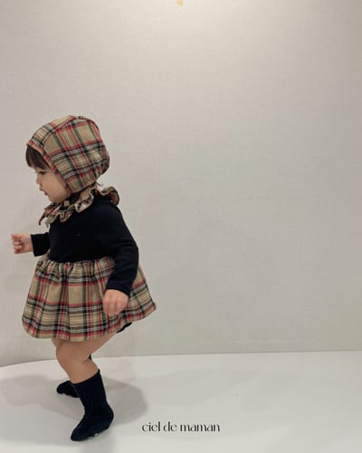 Cieldemaman15｜(3M~15M)  2色瑪麗格子連身裙13