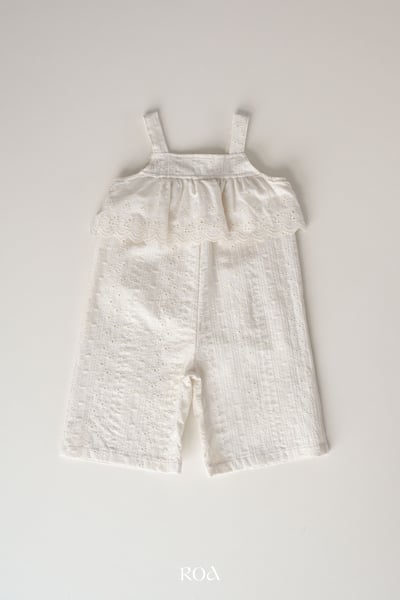 ROA13｜(6m-18m) 2色雕花蕾絲無袖連身褲18