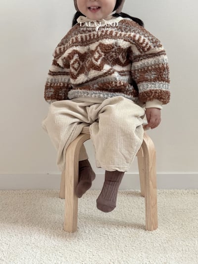 lala land34｜(60cm-83cm) 4色北歐風刷毛上衣9