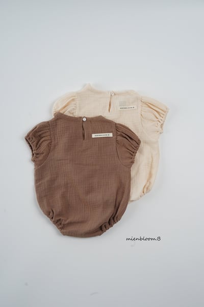 Bloom.b01｜(0m-18m) 櫻桃棉麻包屁衣10
