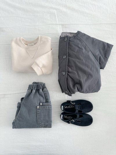 MiniRobe36｜(70-110) 雙口袋牛仔寬褲11